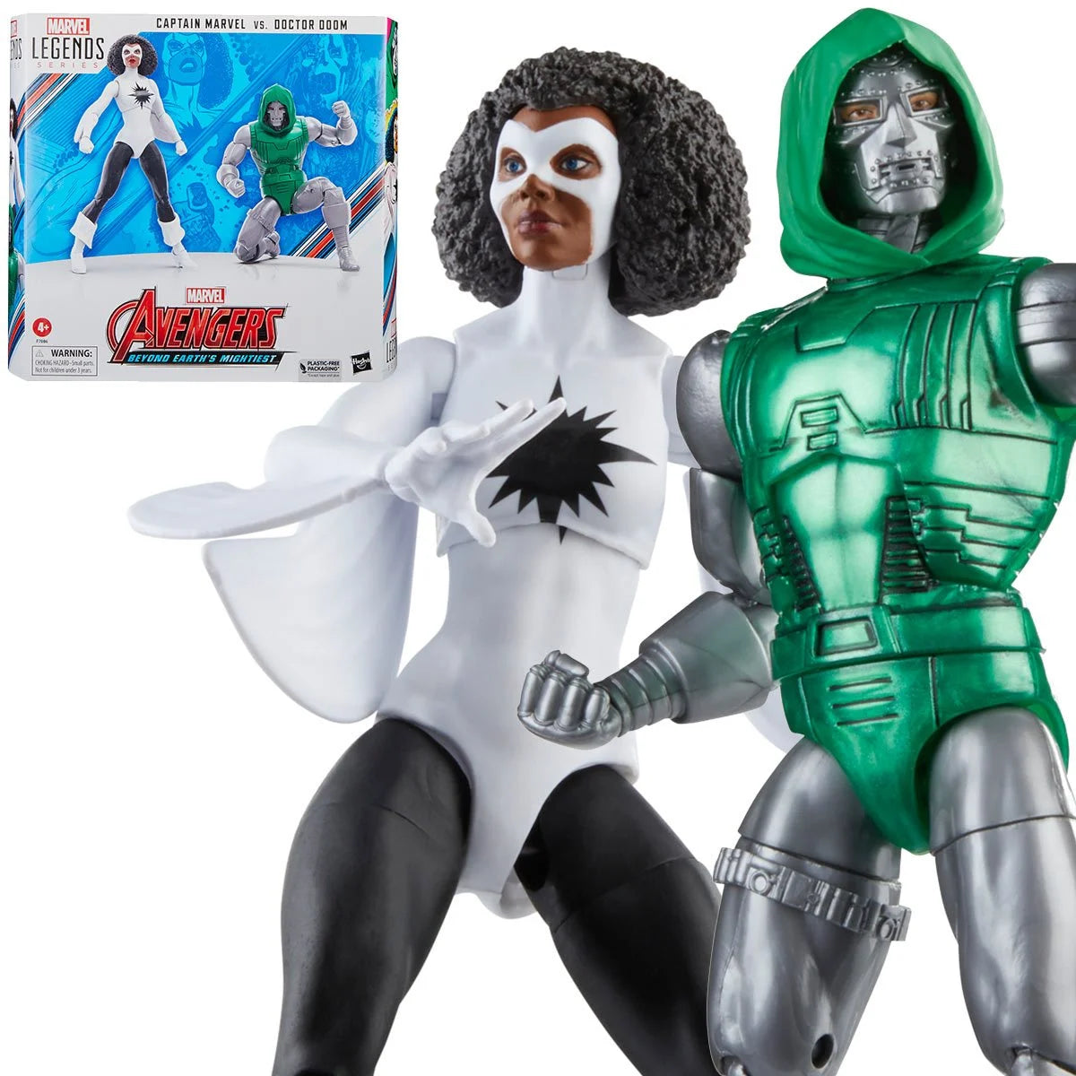 Avengers 60th Anniversary Marvel Legends Captain Marvel vs. Doctor Doom