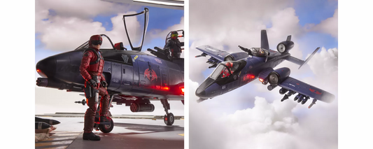 G.I. JOE CLASSIFIED SERIES COBRA RATTLER GROUND ATTACK JET