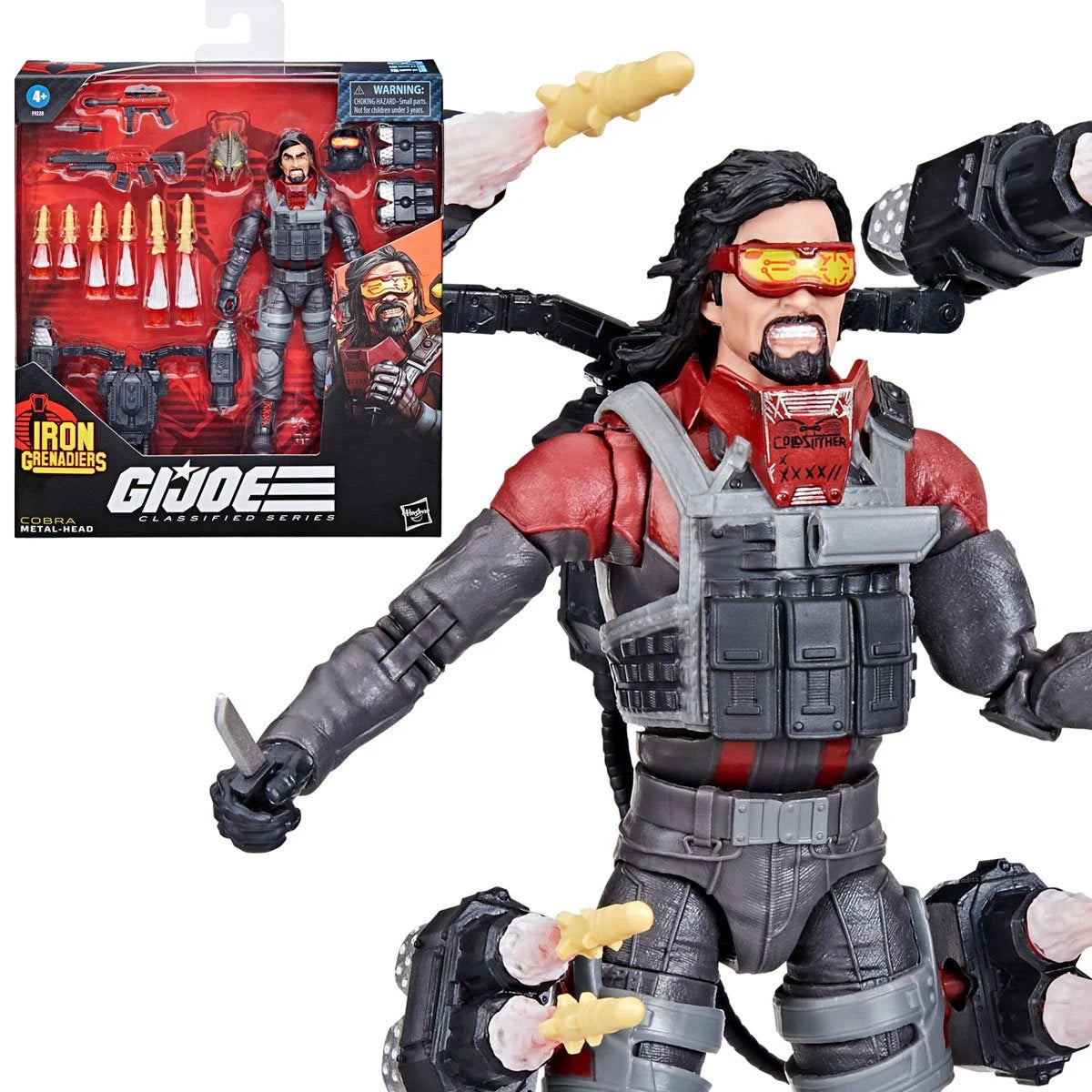 G.I. Joe Classified Series Deluxe Iron Grenadier Metal-Head 6-Inch Action Figure