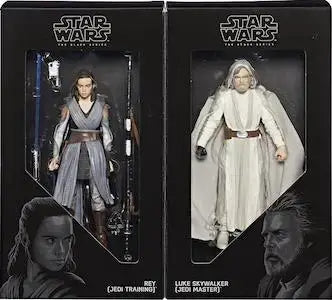Star Wars the Black Series Luke Skywalker and Rey Jedi Master and Training
