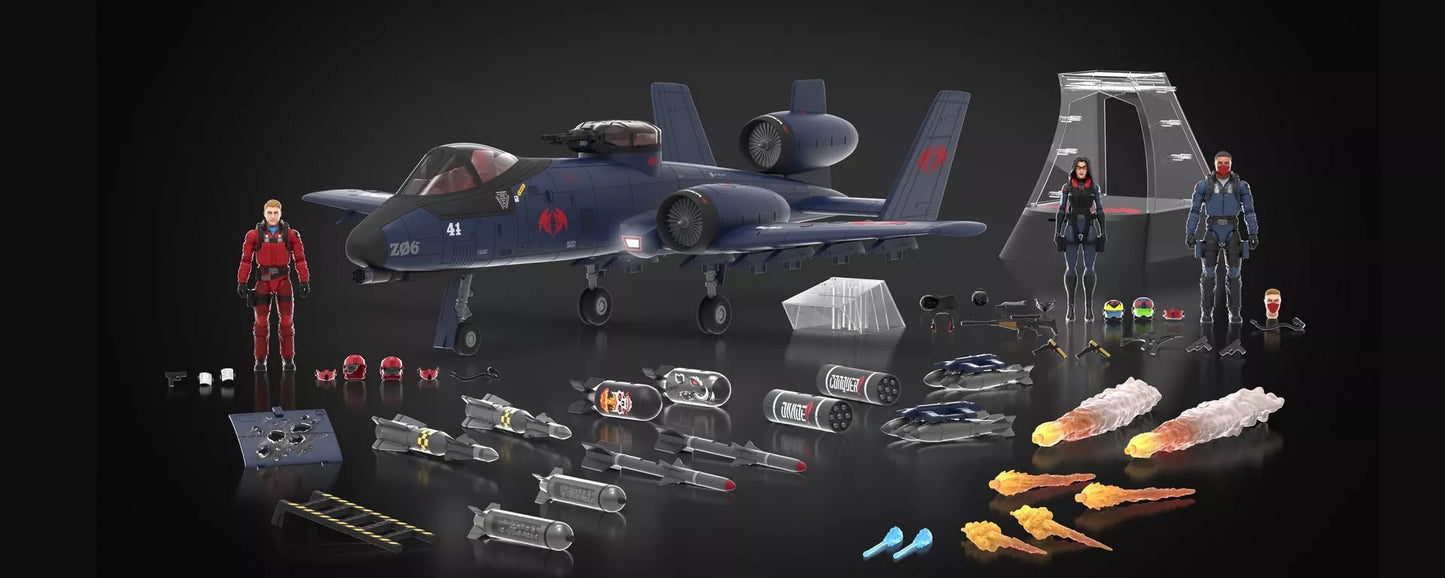 G.I. JOE CLASSIFIED SERIES COBRA RATTLER GROUND ATTACK JET