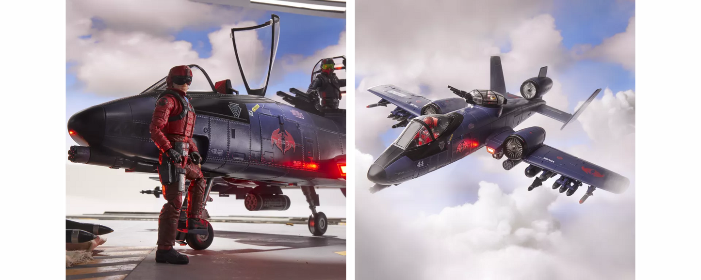 G.I. JOE CLASSIFIED SERIES COBRA RATTLER GROUND ATTACK JET