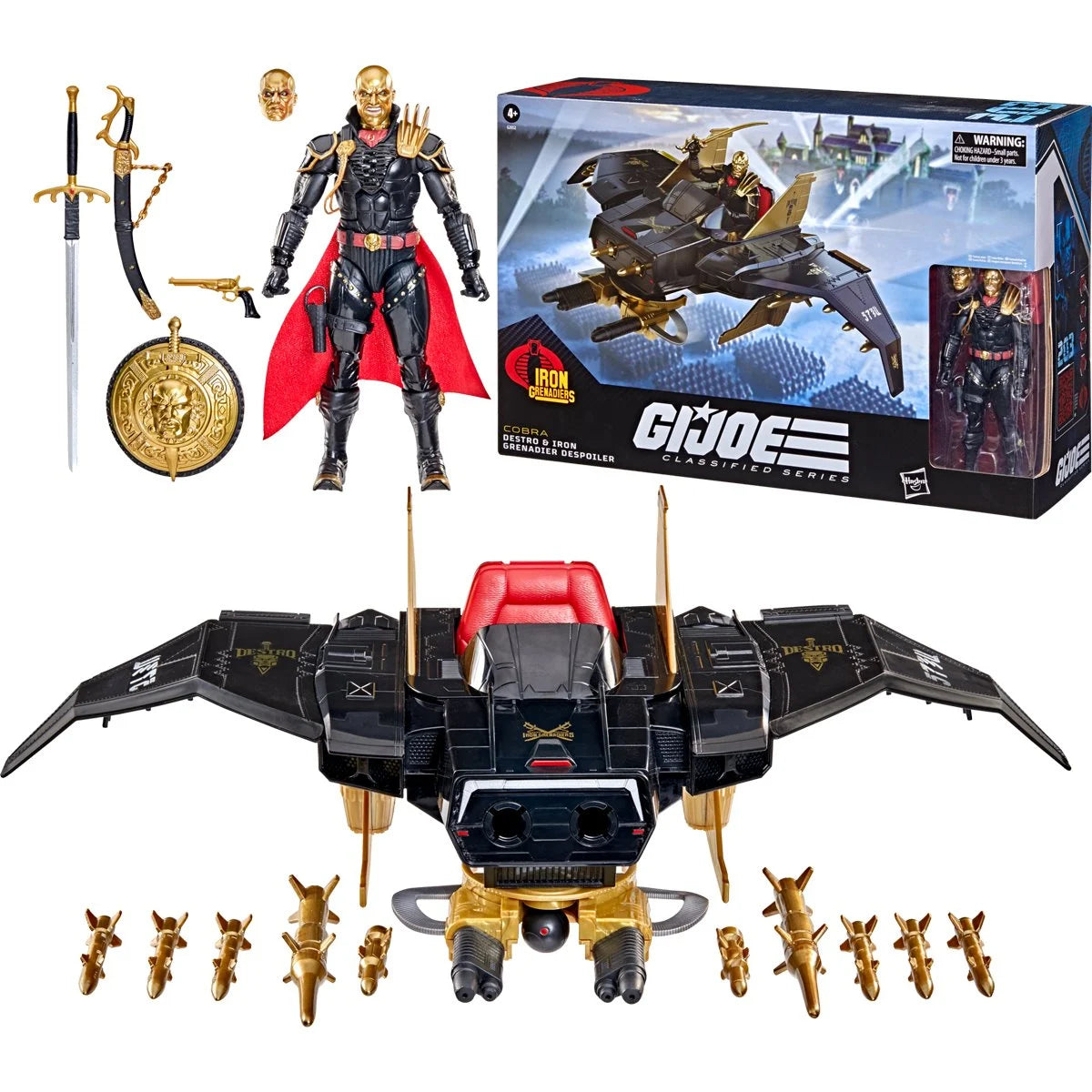 G.I. Joe Classified Series Destro & Iron Grenadier Despoiler 6-Inch Action Figure and Vehicle Set