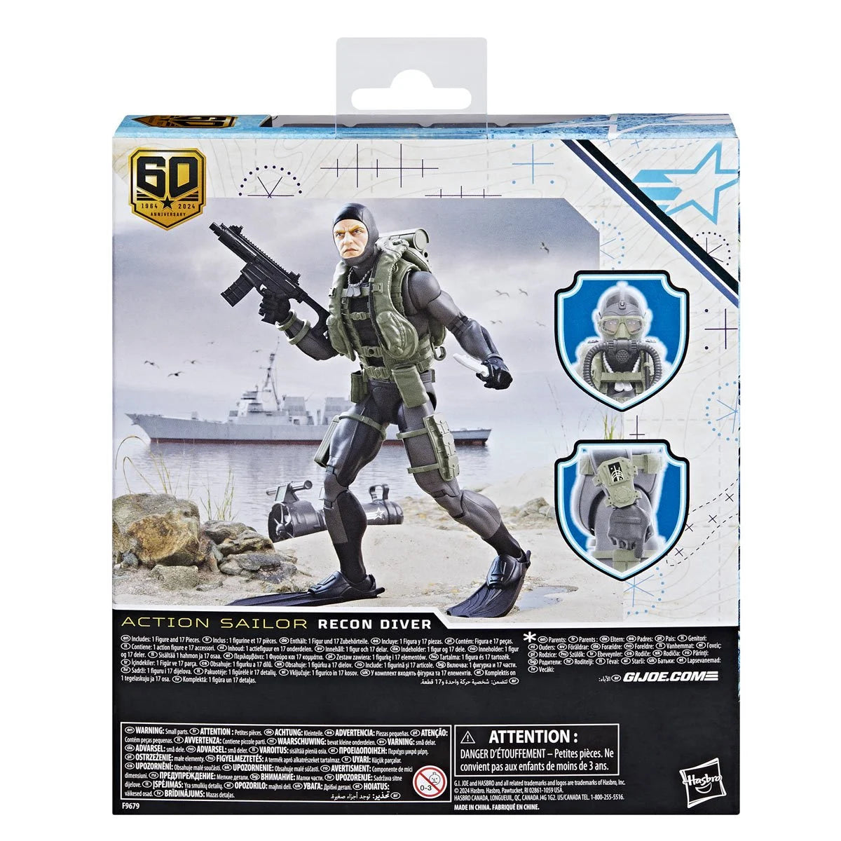 G.I. Joe Classified Series 60th Anniversary 6-Inch Action Sailor Recon Diver Action Figure